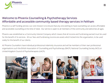 Tablet Screenshot of phoenixcounselling.org